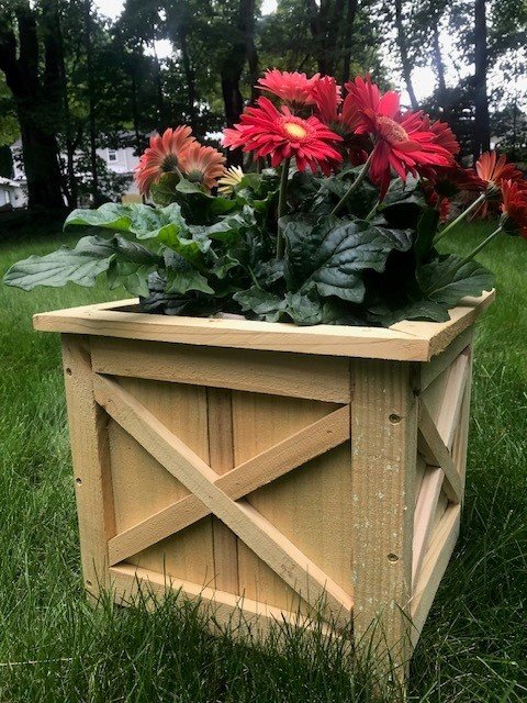 Farmhouse wooden planter